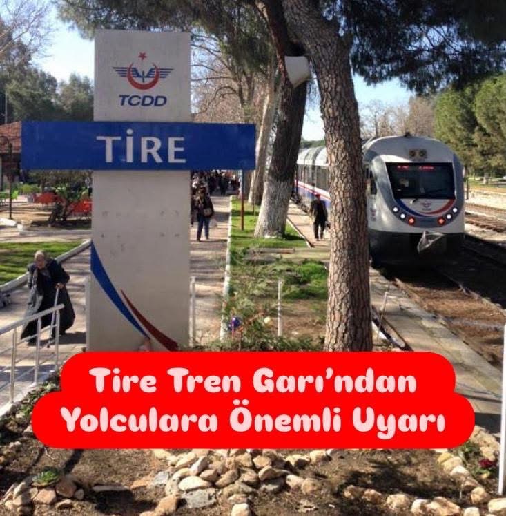 Tire Tren Garı’ndan Yolculara Önemli Uyarı