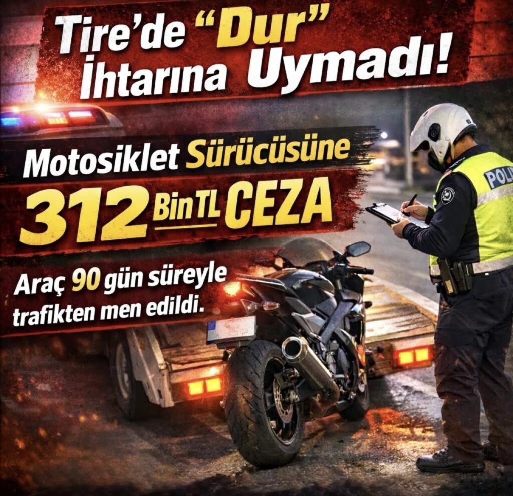 Dur İhtarına Uymadı ! Ehliyetsiz Sürücüye 312 Bin Lira Ceza.