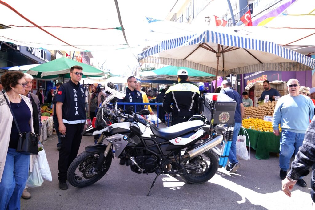 Tire Salı Pazarı’nda, motosiklet uygulaması