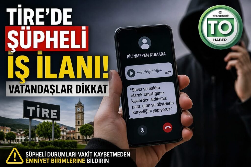 TİRE’DE ŞÜPHELİ İŞ İLANI! VATANDAŞLAR DİKKAT