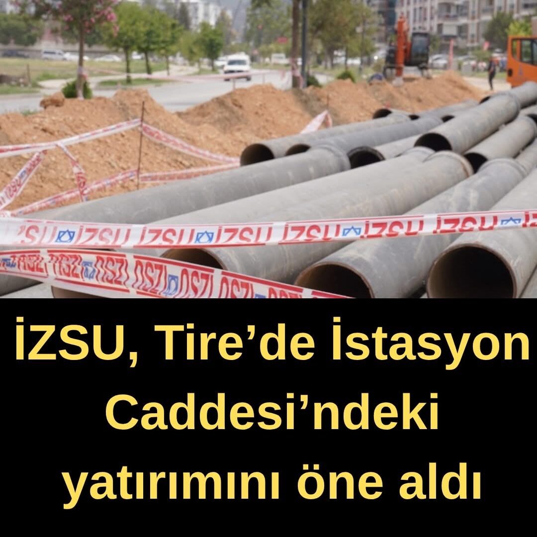 Yağmur suyu ayrıştırma hattı yatırımı için kısmen trafiğe kapatılarak çalışmaların devam ettiği İstasyon Caddesi’nde, üst yapının yeniden bozulmaması için İZSU, içme suyu hattı yatırımını öne aldı.