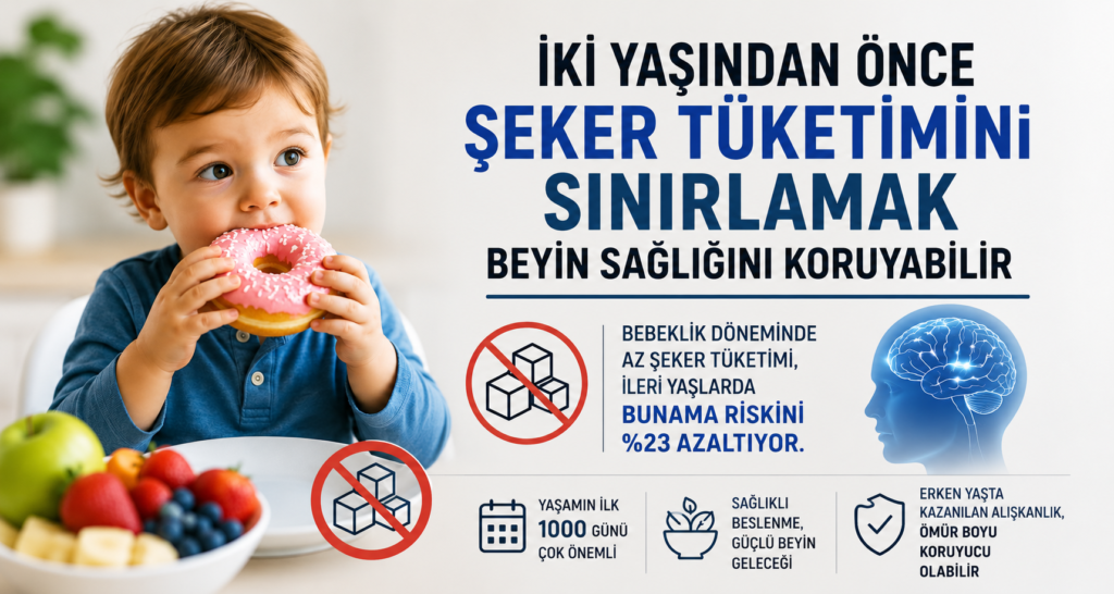 İki Yaşından Önce Şeker Tüketiminin Sınırlandırılması Beyin Sağlığını Koruyabilir