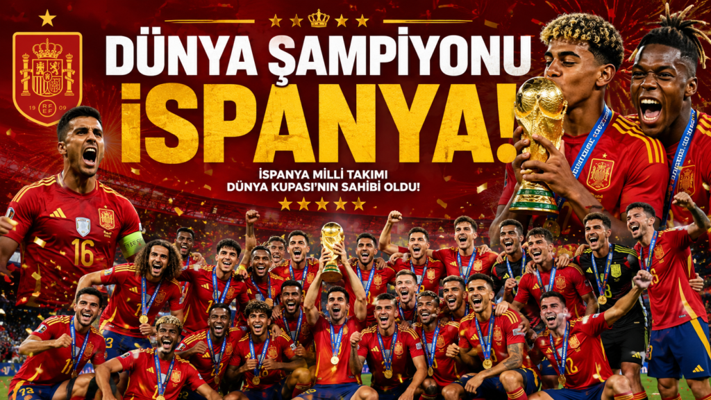 İspanya Dünya Şampiyonu! Kupa Yeniden İspanyolların