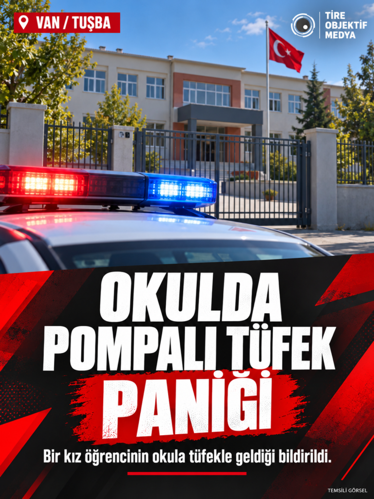 VAN’DA OKULDA POMPALI TÜFEK PANİĞİ