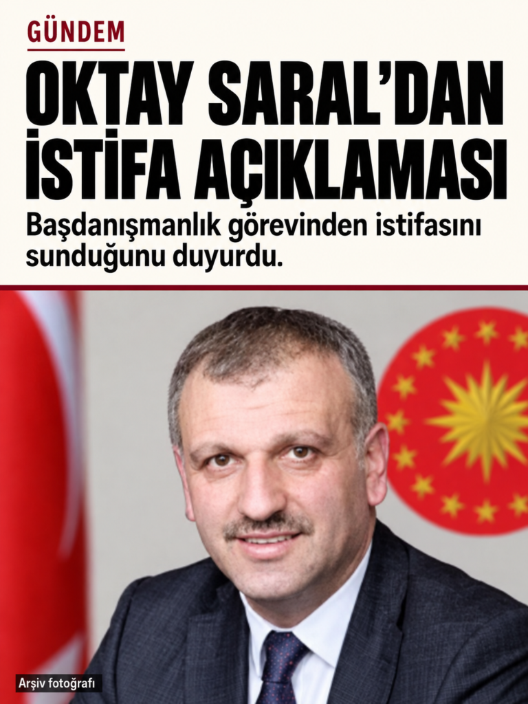 OKTAY SARAL’DAN BAŞDANIŞMANLIK GÖREVİNE VEDA
