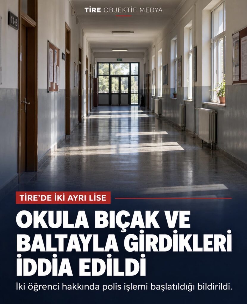 TİRE’DE İKİ LİSEDE BIÇAK VE BALTA İDDİASI