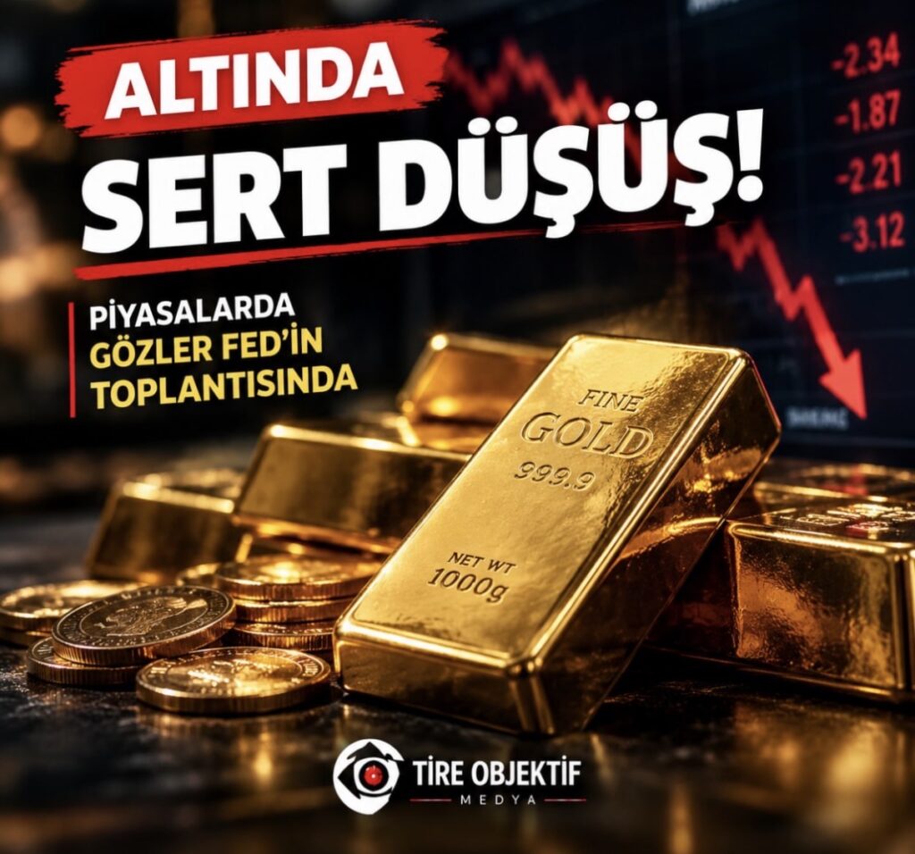 ALTINDA SERT DÜŞÜŞ HAFTALIK KAYIP YÜZDE 3,5’E ULAŞTI